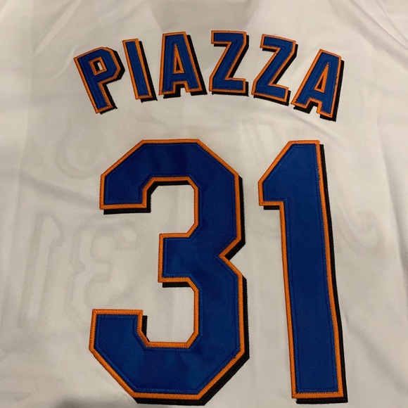 Mike Piazza New York Mets Jersey Mens XL NWT 2001 Home White - Picture 15 of 15